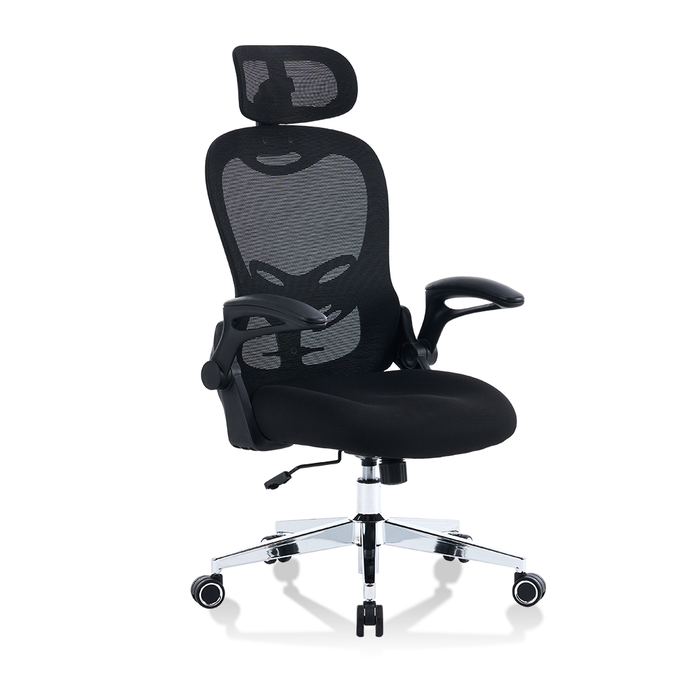 5140 Black/White Ergonomic Mesh Office Chair, High Back Computer Chair